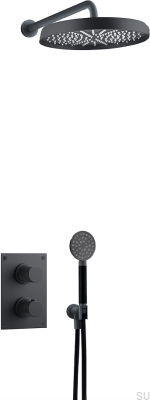 ARM7268 ED2 Juego de ducha de latón negro mate