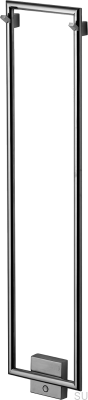 Radiador de baño TW800-200 Acero Negro Cromo