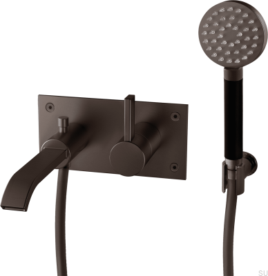 ARM036 grifo termostático de pared para bañera, latón marrón