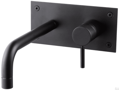 Grifo para lavabo 230 BOX008 Latón negro mate