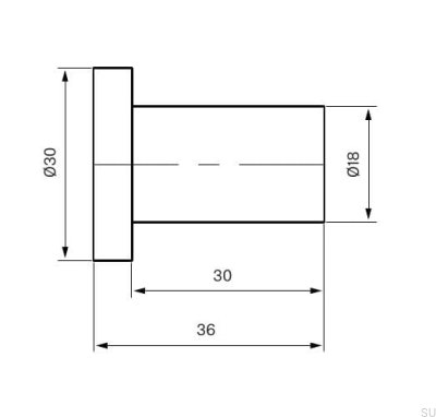 Percha de pared TA243 Latón Negro Cromo