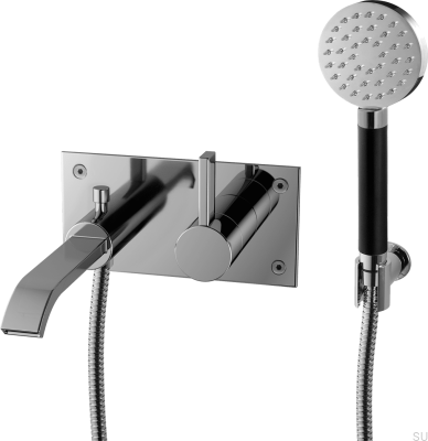 Grifo termostático de pared para bañera ARM036, latón cromado