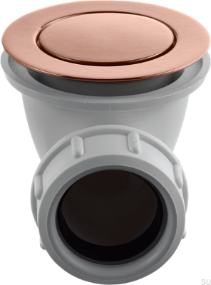 Tapón emergente para bañera 22200 Cobre Cepillado Sin Pintar 