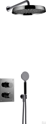 ARM7268 ED2 Juego de ducha cromado negro latón