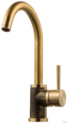 Grifo de cocina EVO180 Grottesco, latón, sin pintar
