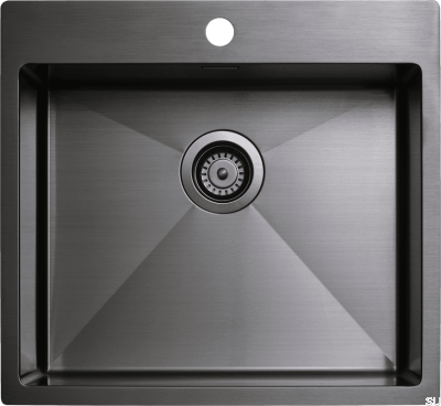 Fregadero Diskho 5540 Acero Negro Cromo PVD