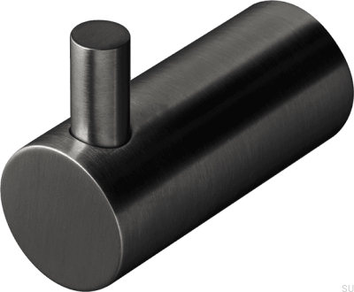 Percha de pared TA242 Latón Negro Cromo Cepillado (2 piezas)