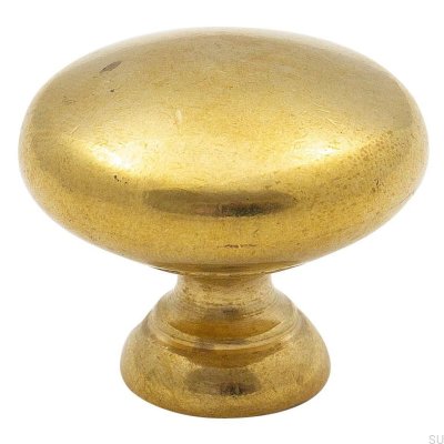Pomo para mueble 411 40 Oro Latón Sin pulir Sin pintar
