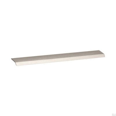Tirador para mueble Curve 128 canto, Aluminio Plata