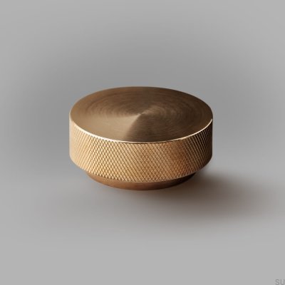 Pomo para mueble Tove L, dorado, cepillado, sin barnizar