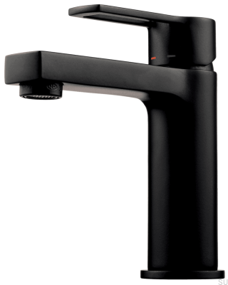 Grifo para lavabo RIN071 Latón Negro Mate