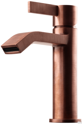 ARM071 grifo para lavabo, cobre cepillado, sin pintar