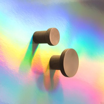 Colgador de pared de madera Copper 30 con cobre cepillado sin barnizar