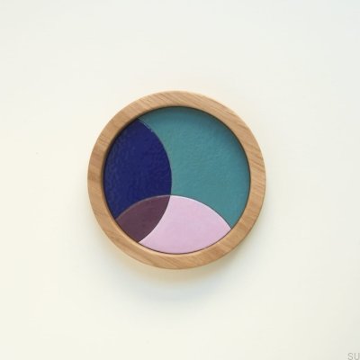 Bandeja para joyería Eclipse de madera esmaltada de colores - Patrón 3