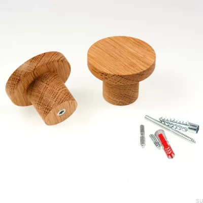 Colgador de pared de madera de roble Basic 40 - Aceite duro 