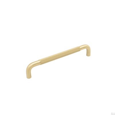 Tirador para mueble alargado Helix 160 Oro cepillado