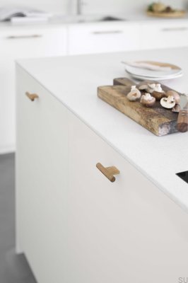 Perilla para muebles de madera de roble con unión en T de 16 piezas