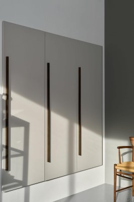 Tirador para mueble Track 160+544+1088 Madera Roble Negro