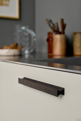 Tirador para mueble Track 160+544 Madera Roble Negro