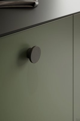 Pomo para mueble Circle 50 Madera Roble Negro