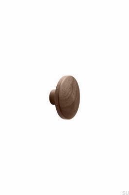 Pomo para mueble Discos 30 de madera, nogal italiano