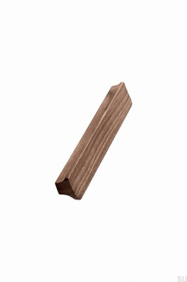 Tirador para mueble oblongo Ante 128. Madera Nogal
