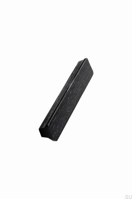 Tirador para mueble rectangular Ante 224/448 Madera Fresno Negro