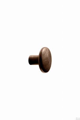 Pomo para mueble Brutus 32 de madera, nogal italiano