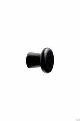 Pomo para mueble Classis 25 de madera, fresno, negro