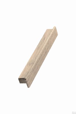 Tirador para mueble alargado Shelter 32, madera, roble, sin barnizar