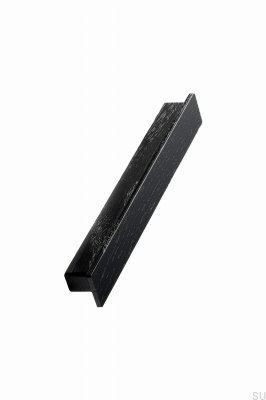 Tirador para mueble rectangular Shelter 32 Madera Fresno Negro