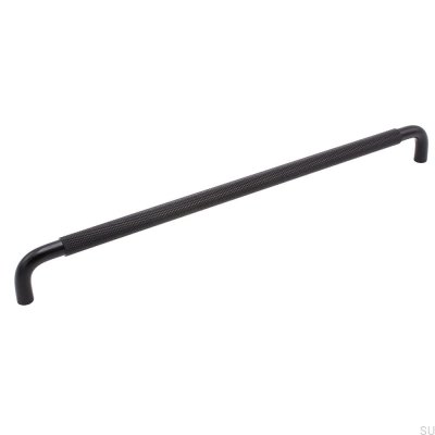 Tirador para mueble alargado Helix 320, aluminio, negro mate