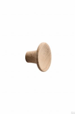Pomo para mueble Tuba 28, Madera, Roble, Sin barnizar