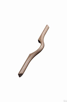 Tirador para mueble alargado Eros 256 de nogal italiano