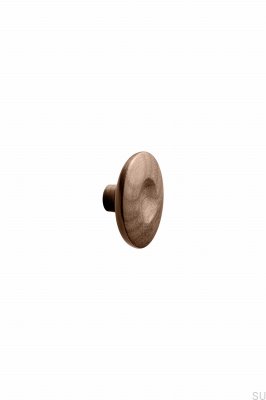 Pomo para mueble de madera Dimple 60, nogal italiano