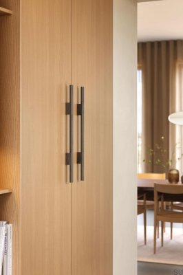 Tirador alargado para muebles de madera de roble marrón Magnum 288