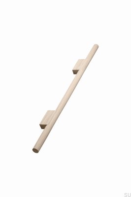 Tirador para muebles alargado de madera de roble sin barnizar Magnum 512