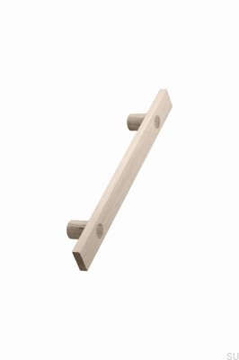 Tirador para mueble alargado Longa 160, madera, roble, sin barnizar