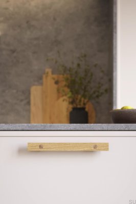 Tirador para mueble de madera de roble Longa 160