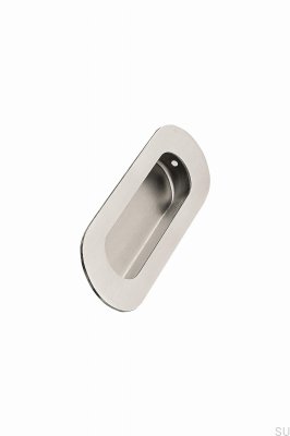 Tirador para mueble empotrado Letterbox 120 Acero Plata Satinado