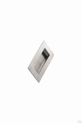 Tirador para mueble empotrado Cuadrado 102 Plata Satinado