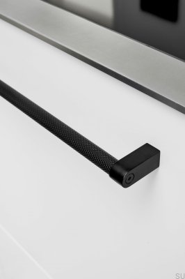 Tirador para muebles Regular 2 L 640 de acero negro mate