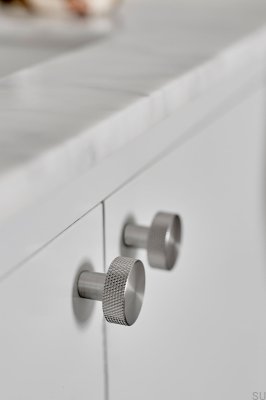 Pomo para mueble Simon 35 Acero Plata