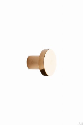Pomo para muebles Dot 30 Latón Dorado Pulido Sin Barnizar