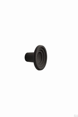 Pomo para mueble Fleur 46.1 Hierro fundido Negro mate