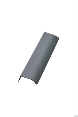 Tirador para muebles de aluminio gris Edge Straight 40