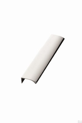 Tirador para muebles de aluminio Edge Straight 200, color blanco mate