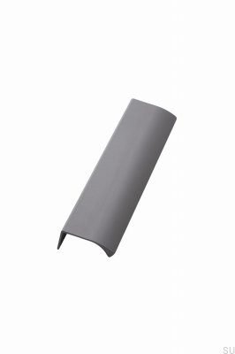 Tirador para muebles de aluminio gris Edge Straight 200