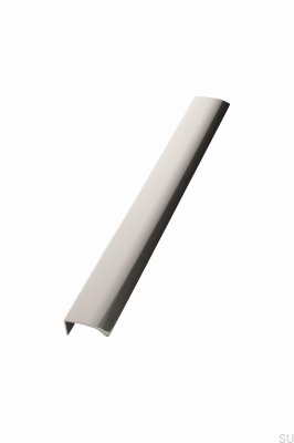 Tirador para muebles de aluminio cromado Edge Straight 350