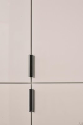 Tirador para muebles de aluminio gris Edge Straight 350